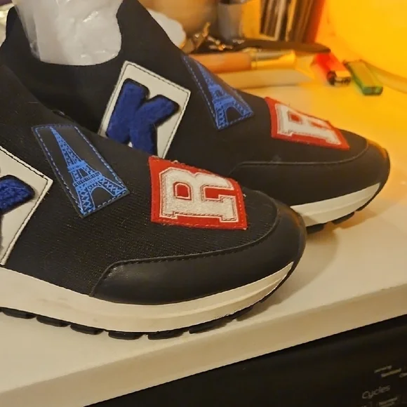 Karl Lagerfeld Black and Blue Sneakers - Picture 5 of 7